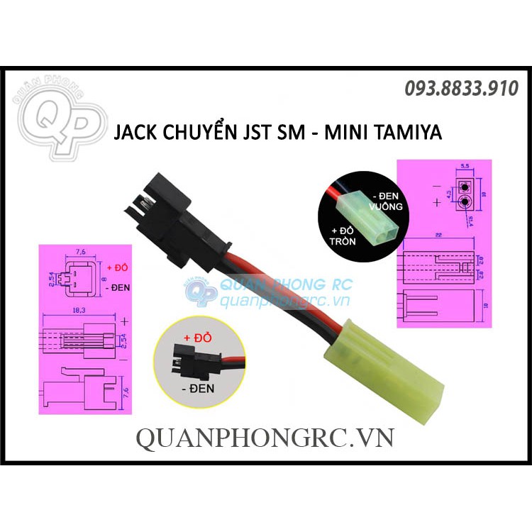 Jack chuyển Mini Tamiya - JST SM