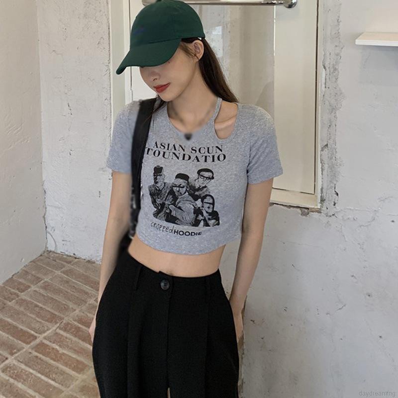 Áo Croptop Tay Ngắn Thiết Kế Khoét Quyến Rũ | BigBuy360 - bigbuy360.vn