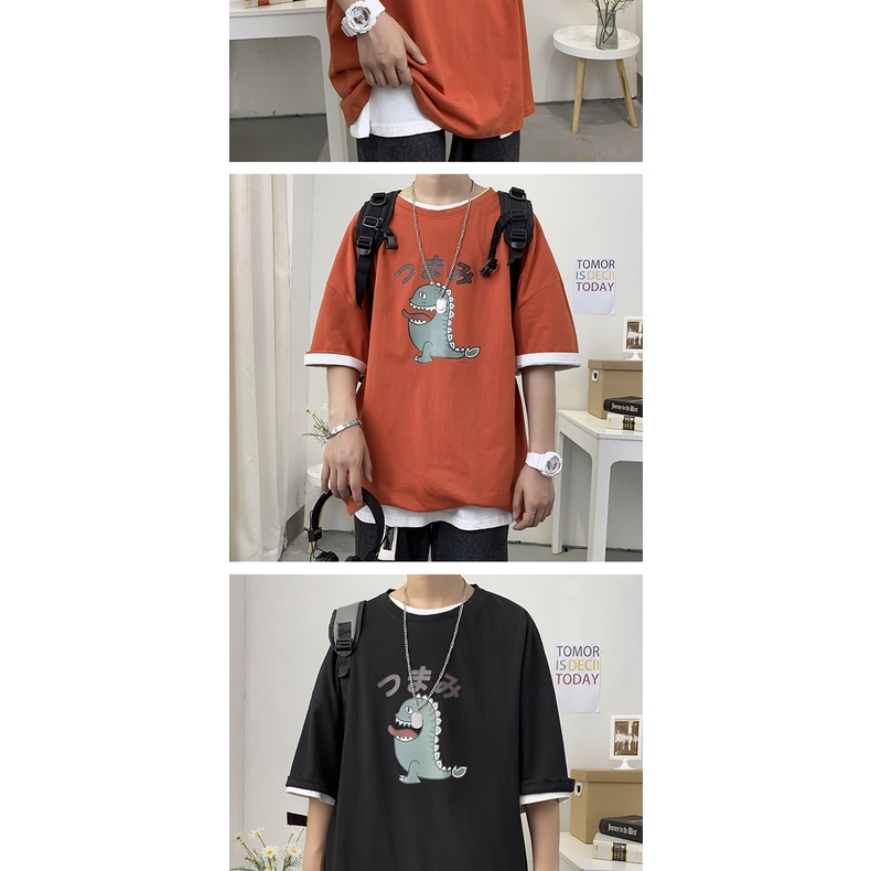 Áo Thun Tay Ngắn Size M-5XL Thời Trang Năng Động Trẻ Trung Dành Cho Nam