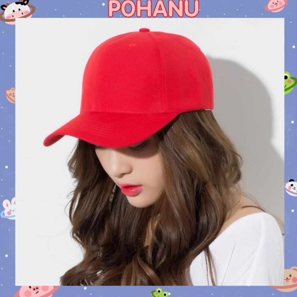 Nón kết lưỡi trai Pohanu mũ nam nữ màu trơn phong cách hàn quốc MD01