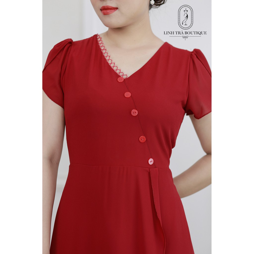Váy đầm trung niên cao cấp [LINH TRÀ] đầm voan tơ 2 lớp thoáng mát trung tuổi cho mẹ - mã TM 60 | BigBuy360 - bigbuy360.vn