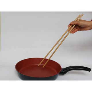 Một đôi đũa chiên xào bằng tre dài 38cm