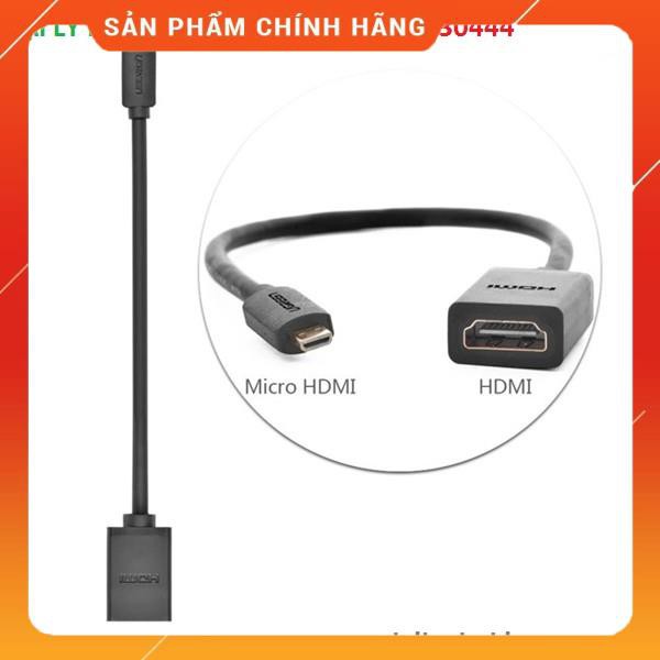 Cáp chuyển đổi micro HDMI to HDMI âm dài 20cm Ugreen 20134 dailyphukien