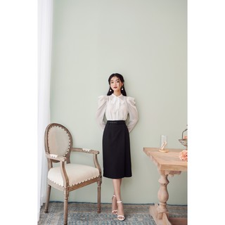 KOKA Chân váy quấn giả kèm belt có lót CO01601