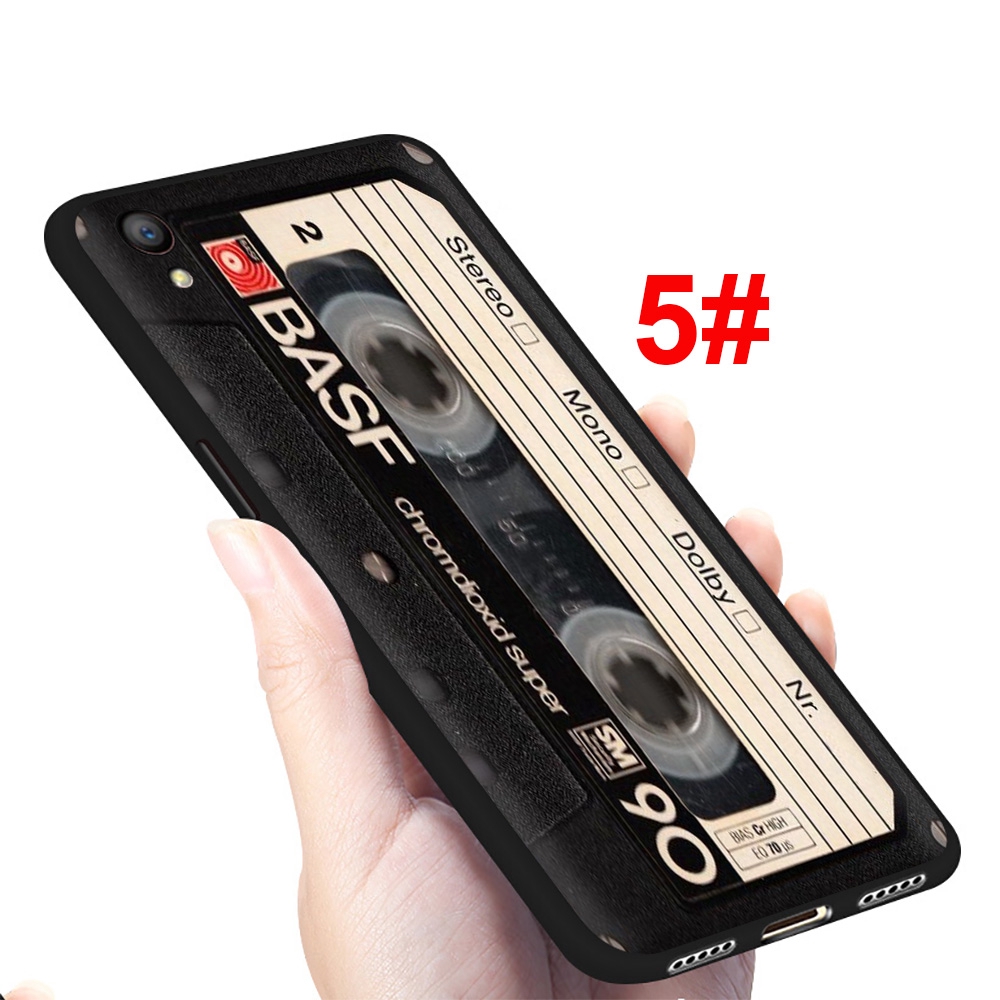 Ốp điện thoại dẻo in họa tiết băng Cassette cũ cho OPPO A3S A5 A9 2020 A5S A7 A7X A1K A37 A39 A59 A77 A83 F9 141S