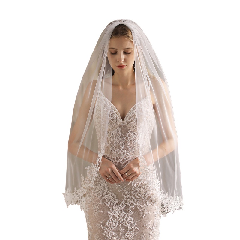 Xiangbao Mạng Che Mặt Cô Dâu Màu Trắng In Chữ Bride To Be Trang Trí Tiệc Cưới