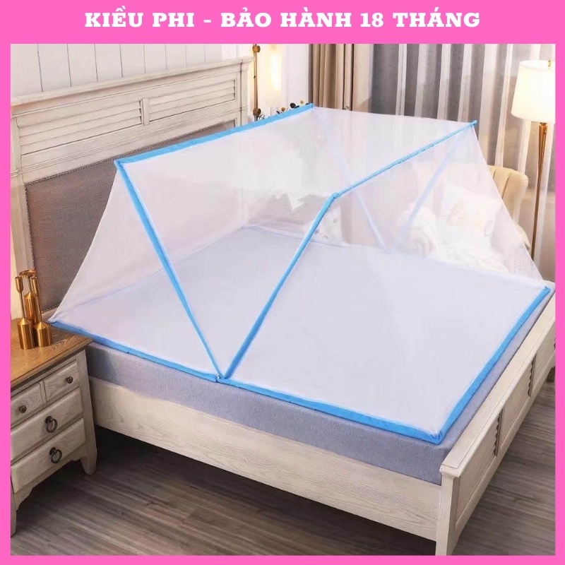 Màn chụp tự bung xếp gọn 1m 1m4 1m6  Thương Hiệu Kiều Phi  Mùng chụp gấp gọn cao cấp