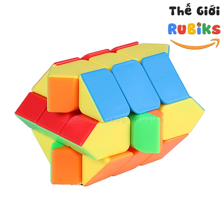 Rubik Fisher Stickerless MoYu Meilong Rubik Biến Thể 3x3 Cube