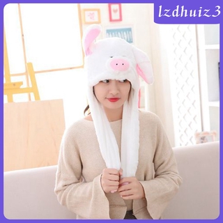 Mũ giật tai vui nhộn vải lông hình tai lợn con