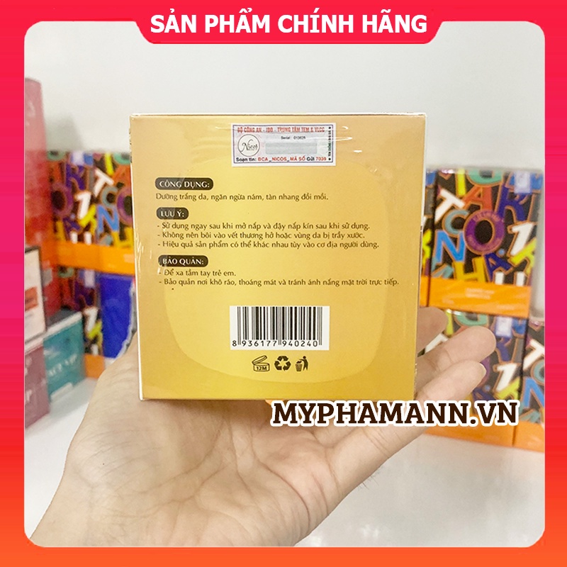 Kem Face Nicos Cấy Trắng Men Gạo Chính Hãng Nicos Beauty - 8936177940240