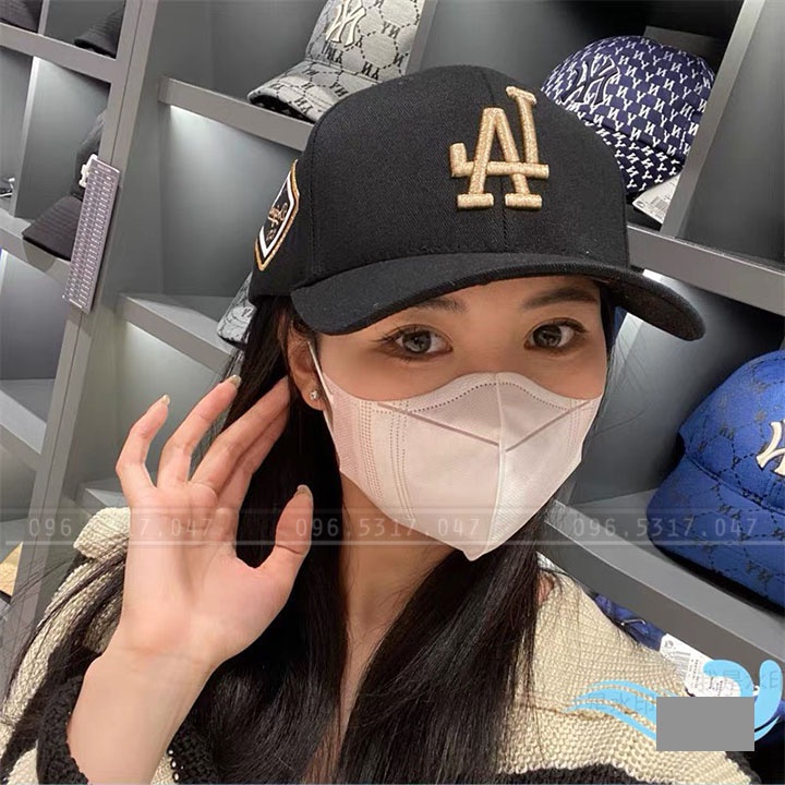 [HOT TREND] Mũ Lưỡi Trai LA MLB Phong Cách Hàn Quốc, Họa Tiết Bên Hông In Cực Đẹp, THiết Kế Phù Hợp Các Bạn Trẻ