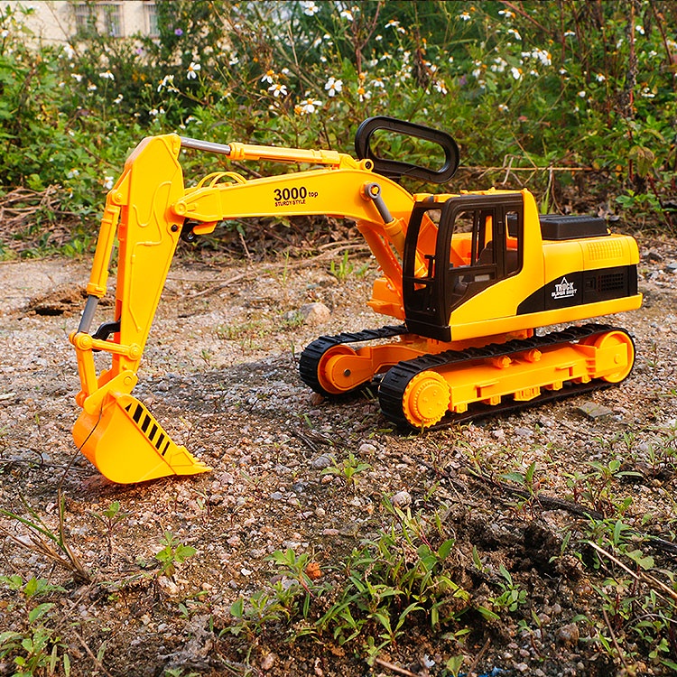 Đồ chơi mô hình xe máy xúc chạy bằng xích 1:22