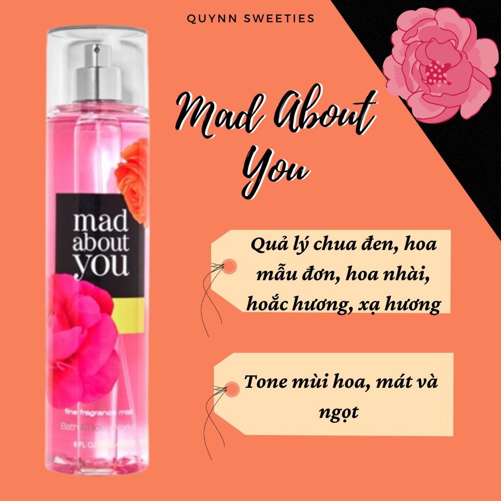 BILL MỸ- Xịt thơm body mist của Bath and body works- Mad about you