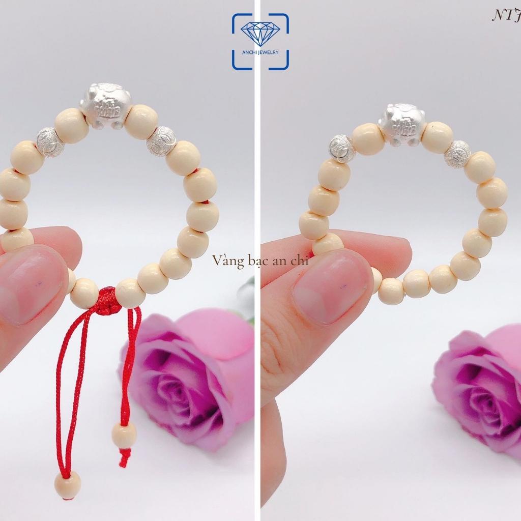 Vòng dâu tằm mix con giáp theo tuổi bé , chuẩn bạc ta - Anchi jewelry