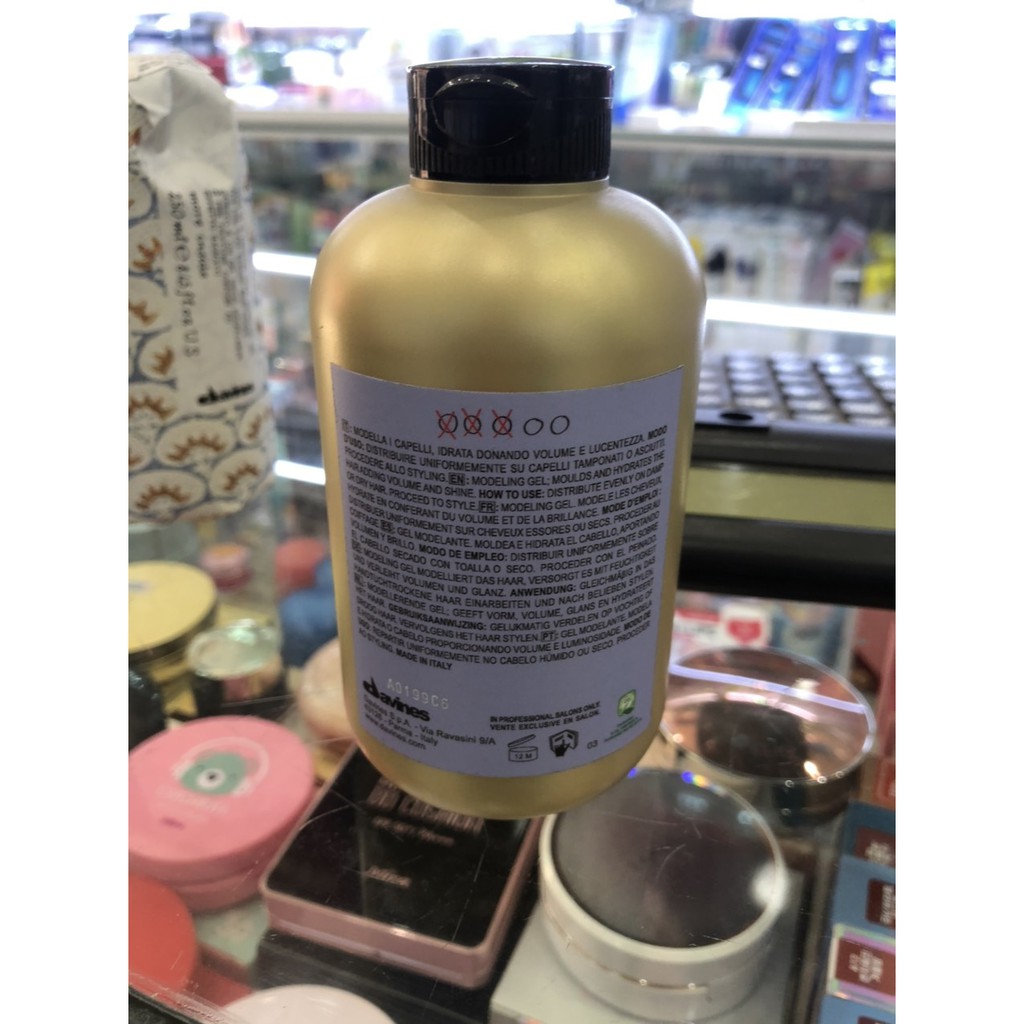 Gel dưỡng ẩm giữ nếp trung bình Davines medium hold gel 250ml