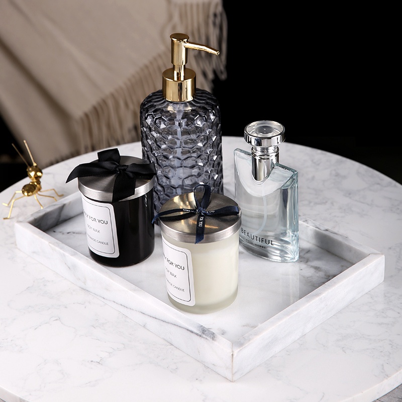 Khay đựng đồ, đựng mỹ phẩm hình vân đá cao cấp