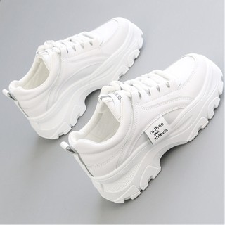 Giày Thể Thao Sneaker Màu Trắng Đế Cao Cực Xinh- Giayxinhstore