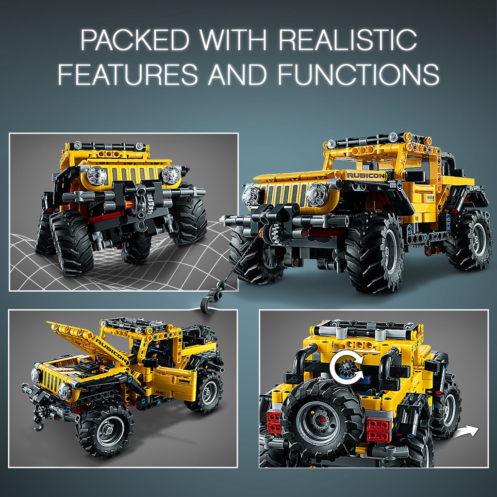 LEGO TECHNIC 42122 Xe Địa Hình Jeep Wrangler ( 665 Chi tiết)