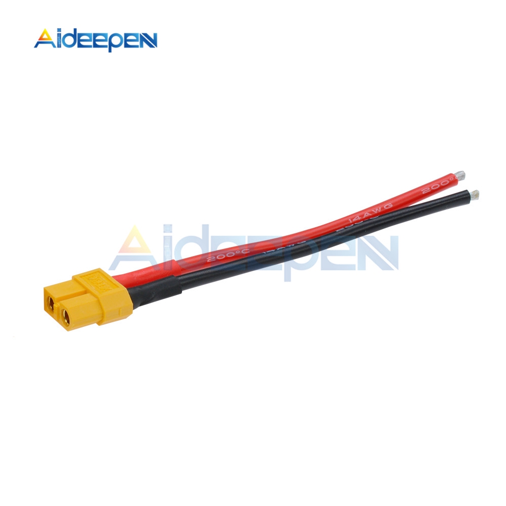 XT60 Connector Male Female W/Housing 10CM Silicon Wire 14AWG XT-60 Plug | BigBuy360 - bigbuy360.vn