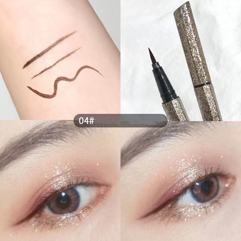 Bút kẻ mắt dạng lỏng Xixi không thấm nước và mồ hôi không nhòe cho người mới bắt đầu TẶNG mặt nạ