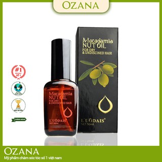Tinh dầu dưỡng tóc MACADAMIA serum dưỡng tóc uốn Luodais NUT OIL 50ML CT45
