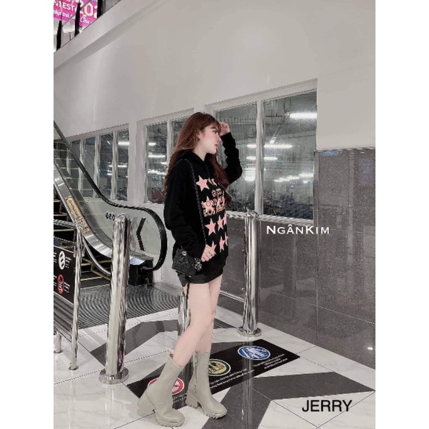 Áo hoodie sao chữ hàng QCL1