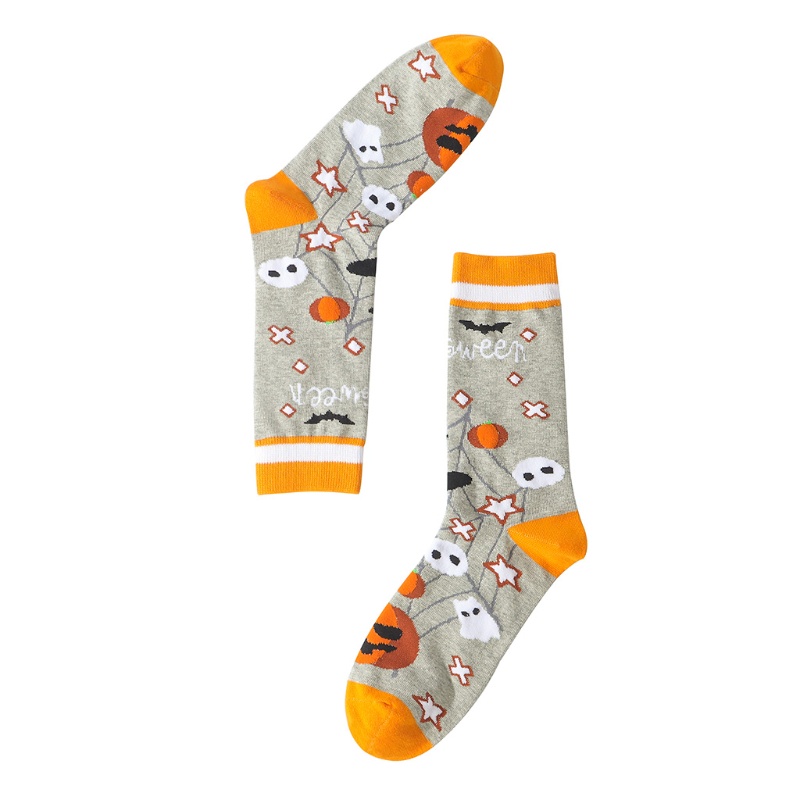 Vớ Cotton In Họa Tiết Halloween Nhiều Màu Dễ Thương Cho Nam Và Nữ