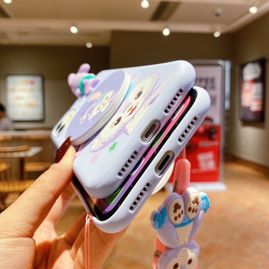 Iphone 6G 6plus 7G 8G 7 8plus X Xs XR X max 11 11pro max 12 12mini 12 pro max Stella Lou Disney phone case/cover with Mirror Bracket Stand