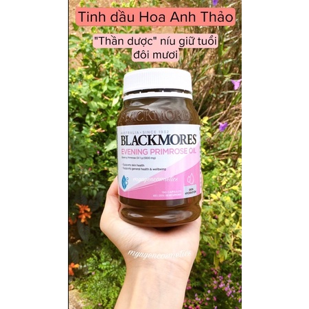 Viên Uống Tinh Dầu Hoa Anh Thảo BLACKMORE EVENING PRIMROSE OIL Của Úc (là phụ nữ nhất định phải dùng nhé)