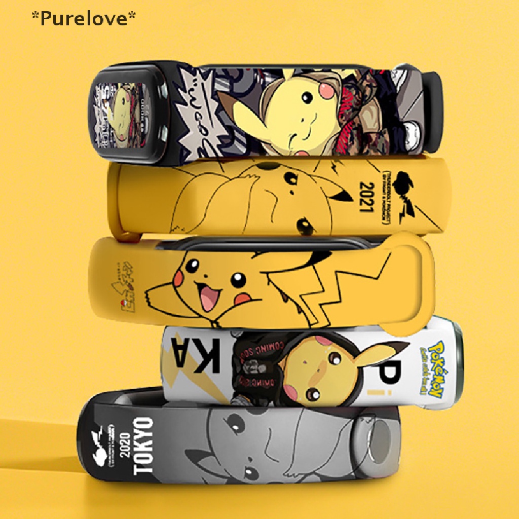 [Purelove] Đồ Chơi Vòng Tay Đèn LED Điện Tử Hình Pokemon Kawaii Chống Thấm Nước Quà Tặng Đồ Chơi