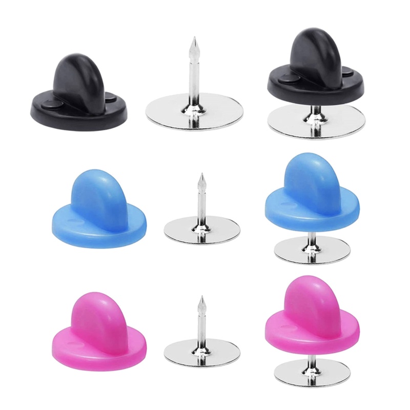 Bộ 100 Cặp Giá Đỡ Cà Vạt / Ghim Cài Hình Bướm Bằng PVC