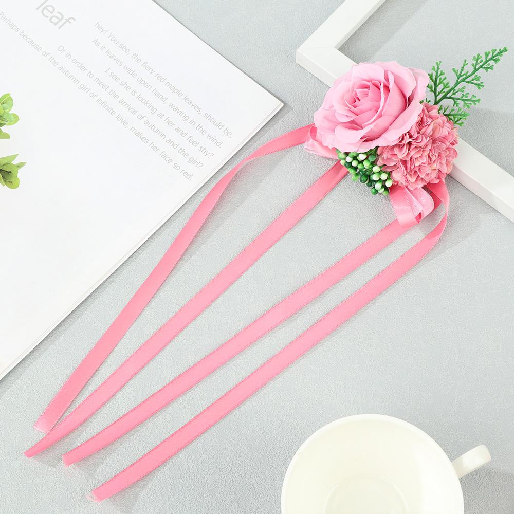 Vòng Hoa Đeo Tay Trang Trí Hoa Giả Cho Cô Dâu