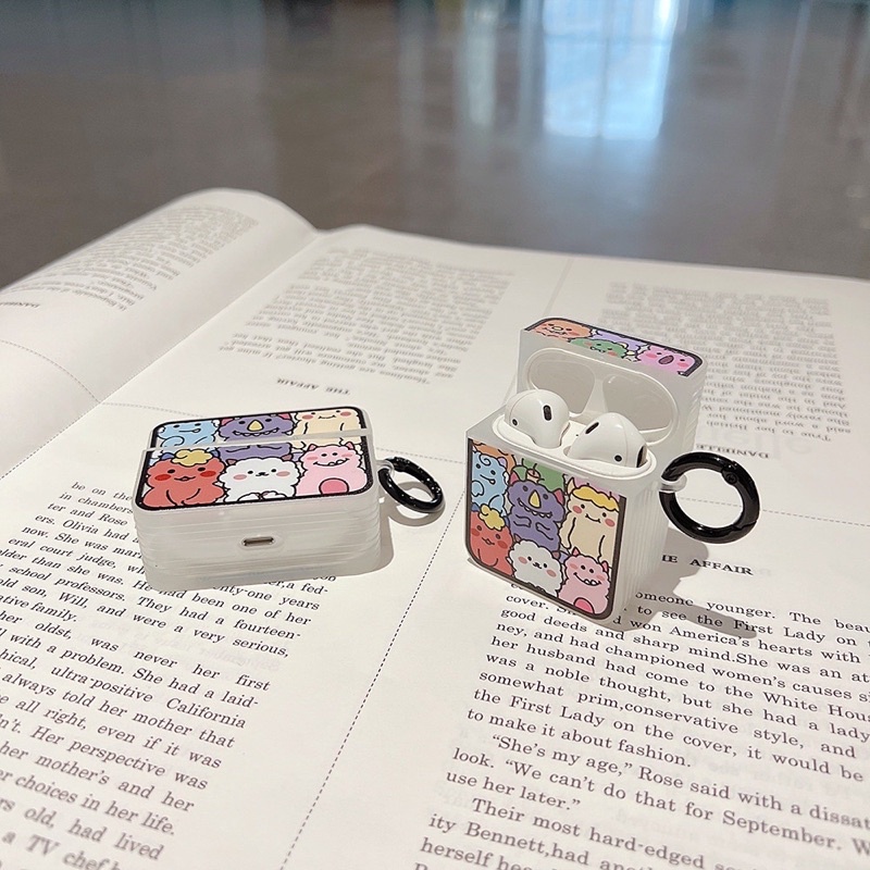Ốp vỏ bọc bảo vệ hộp sạc tai nghe Airpods 1 / 2 / Pro / 3 / Pro 2 hình quái vật Monster Tiệm Nhà Sol