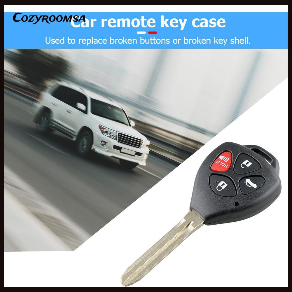 Vỏ chìa khóa điều khiển từ xa 4 nút thích hợp cho Toyota Camry Camry