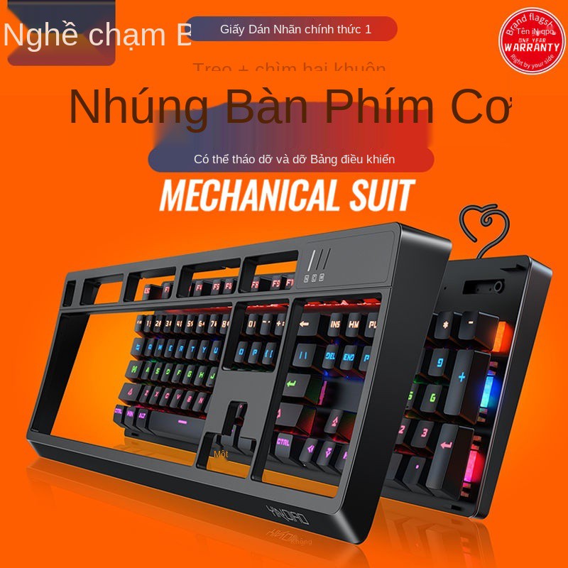♤> Bạc chạm khắc K300 bàn phím cơ thực sự trục màu xanh lá cây trục đen máy tính chơi game có dây chơi game Bàn phím chu