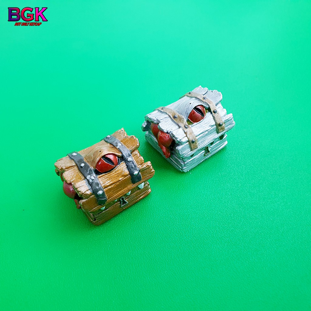 Keycap Artisan Mimic Monster Lẻ Hộp Kho Báu Quái Vật Cực Đẹp Và Độc Đáo