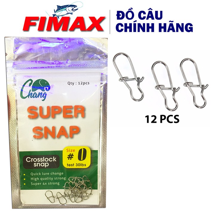 Bộ 12 Móc Khóa Mồi Lure Super Snap Thái Lan - Đồ Câu Fimax