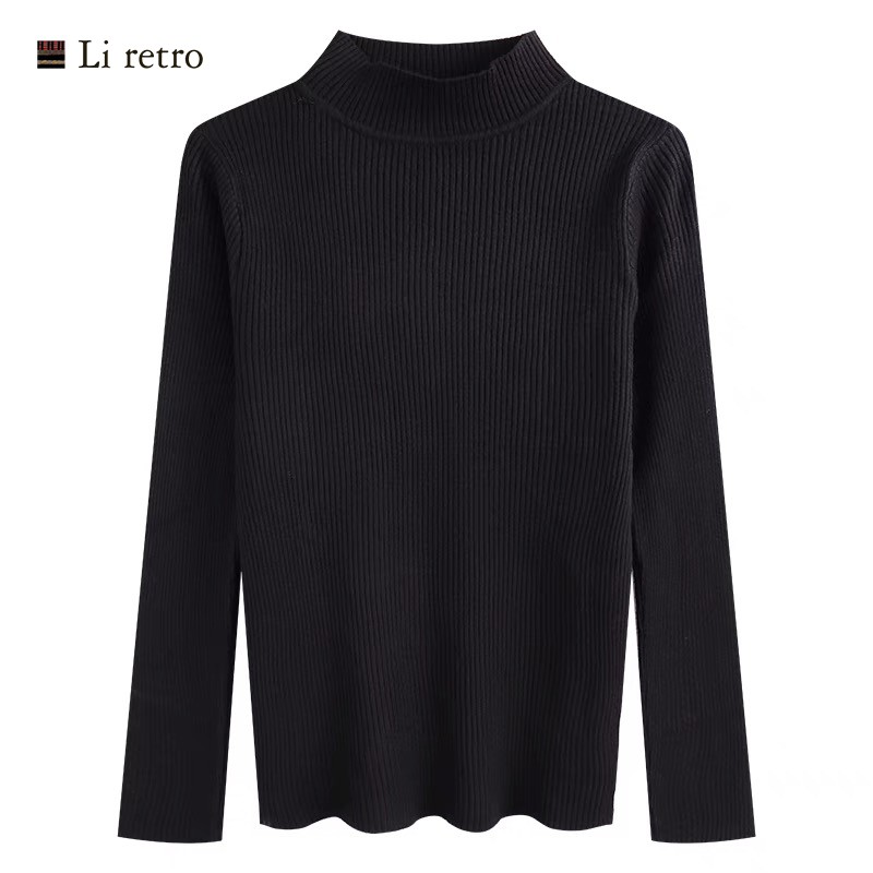 Áo thu len tăm dài tay - Basic Top