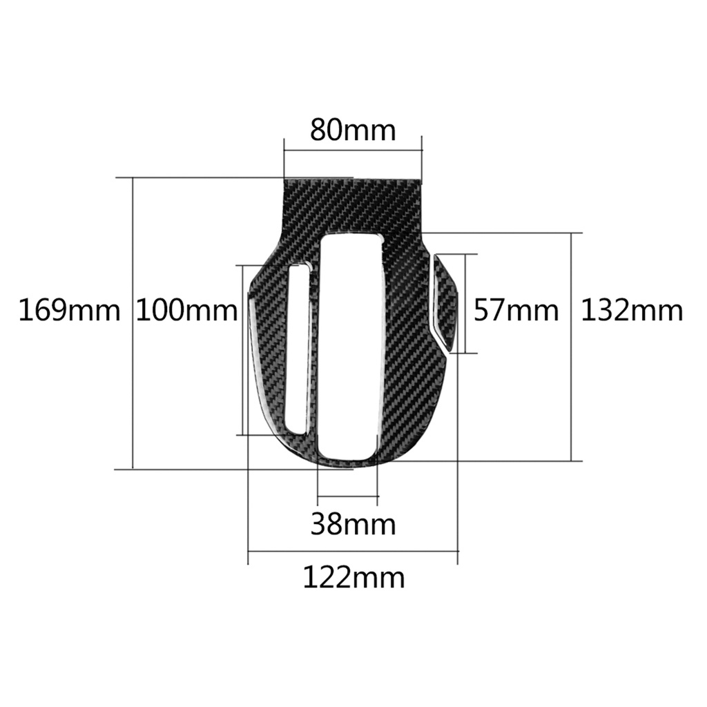 Set 2 miếng dán trang trí cần số xe hơi cho Honda Fit Jazz 2014-2018