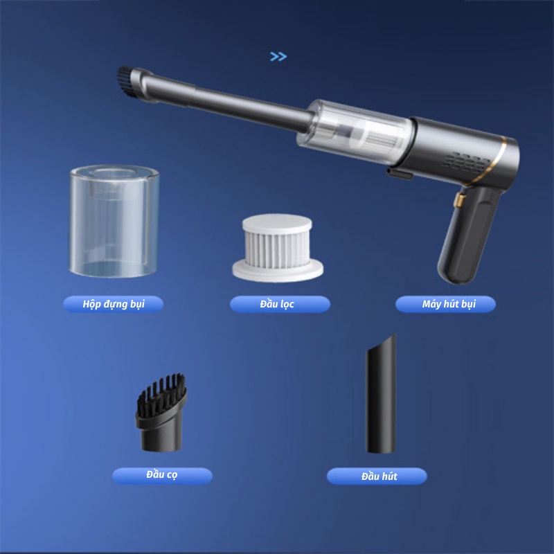 Máy Hút Bụi Mini Máy Hút Bụi Giường Tiện Lợi Gọn Nhẹ Đa Năng Cầm Tay SUN.Z