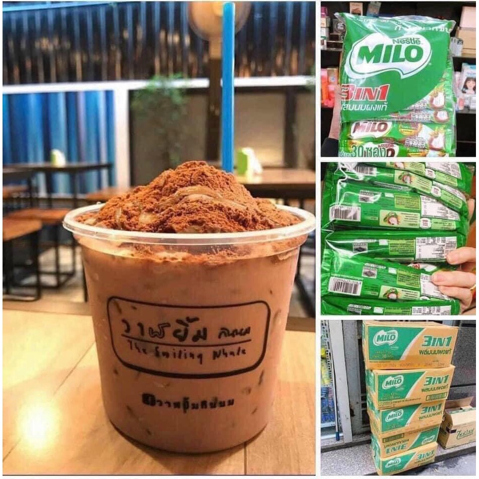 [NÔI ĐỊA THÁI] MILO THÁI LAN 3 IN 1  TÚI 15 GÓI 450 GRAM