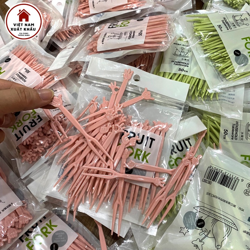 Dĩa Ăn Hoa Quả, Trái Cây, Bánh Kẹo Bằng Nhựa Tiện Gọn Bộ 50 Cái