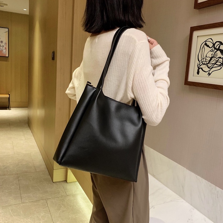Túi Xách Da Cỡ Lớn Thiết Kế Thời Trang Hàn Quốc Cho Nữ