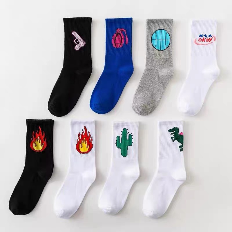 Tất cao cổ Nivamo vớ cổ cao in hình more than dope hàn quốc MT01