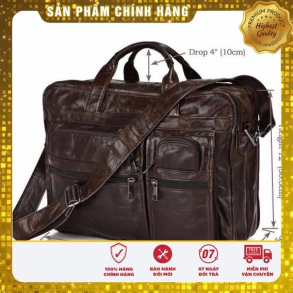 [BẢO HÀNH DA 1 NĂM] CẶP CÔNG SỞ - TÚI XÁCH DA BÒ CA070