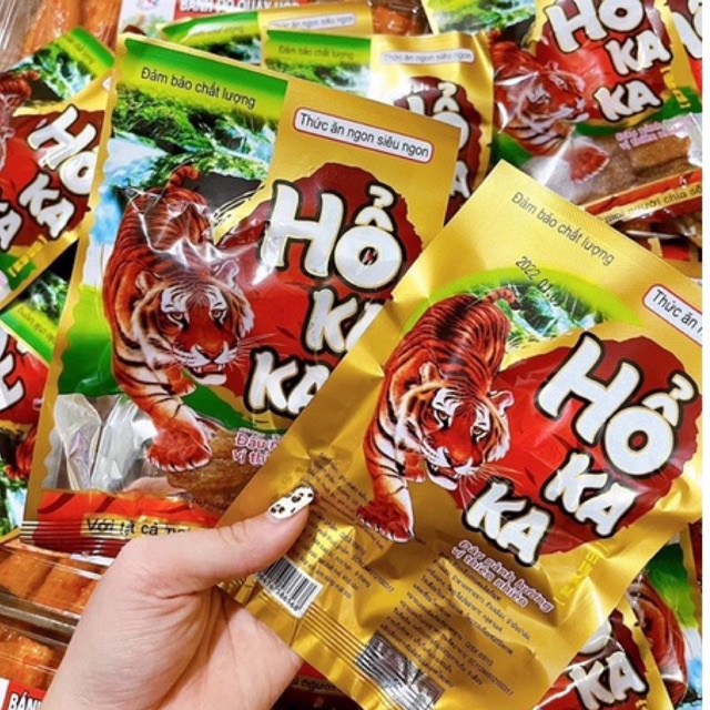 [5 gói]Snack Hổ Kaka vị đậu nành gói 18g