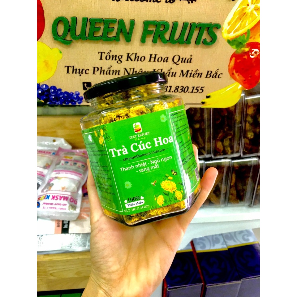 Trà Hoa Cúc (38gr) Trà Hoa Cúc Tiến Vua Loại Thượng Hạng Pha Kỷ Tử, Mật Ong Để Detox, Thải Độc, Thanh Nhiệt, Ngủ Ngon