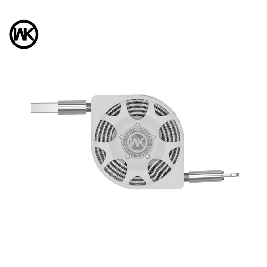 Cáp dữ liệu cuộn tròn 2 in 1 ( Micro và iP ) WK WDC-029- Mới 100%