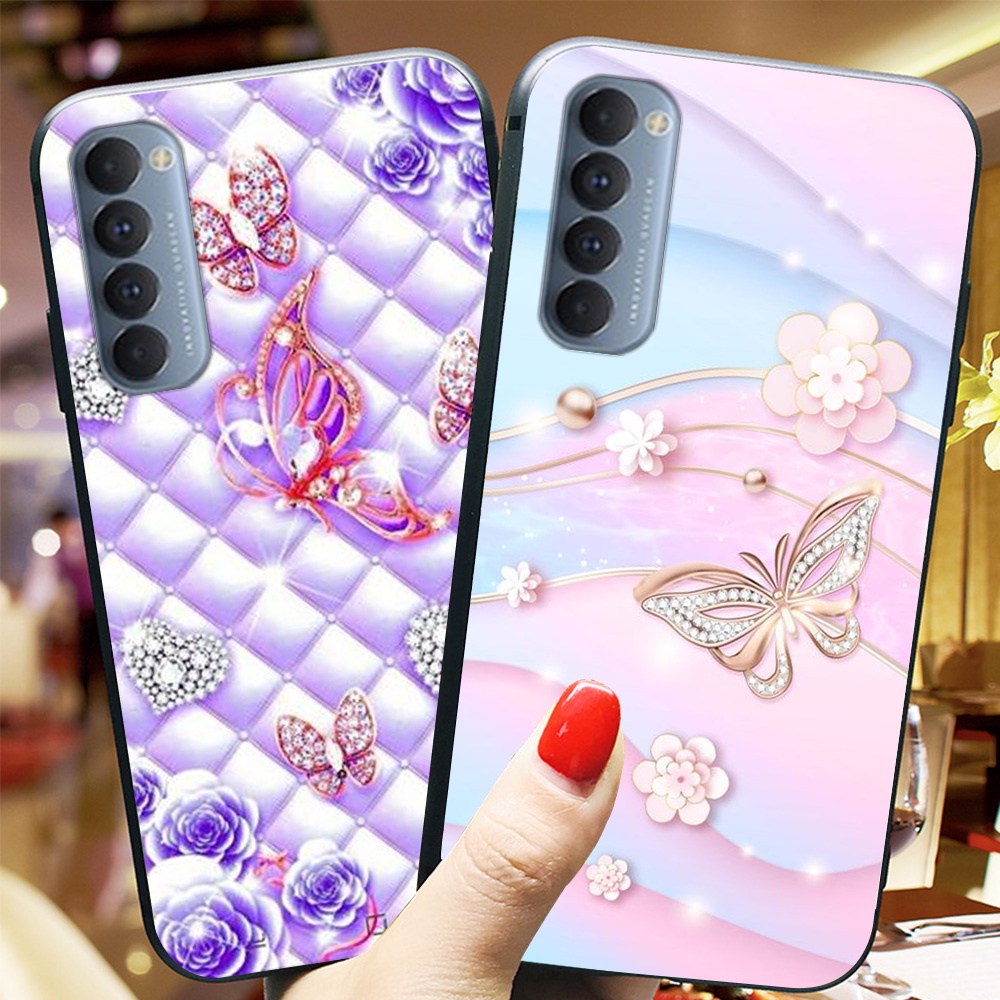 Ốp lưng điện thoại oppo reno 4 / reno 4 pro in hình phong cách nữ sang chảnh