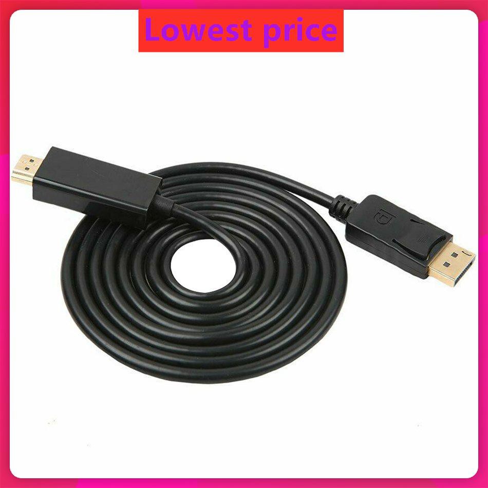 1.8 Meters 6FT Super Long Display Port DisplayPort DP to HDMI Cable Cord Wire